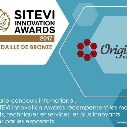 Origine by Diam, médaillé aux SITEVI INNOVATION AWARDS 2017 